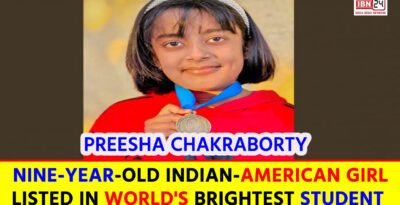 Preesha Chakraborty : Nine-year-old Indian-American Girl listed in world’s brightest student Preesha Chakraborty