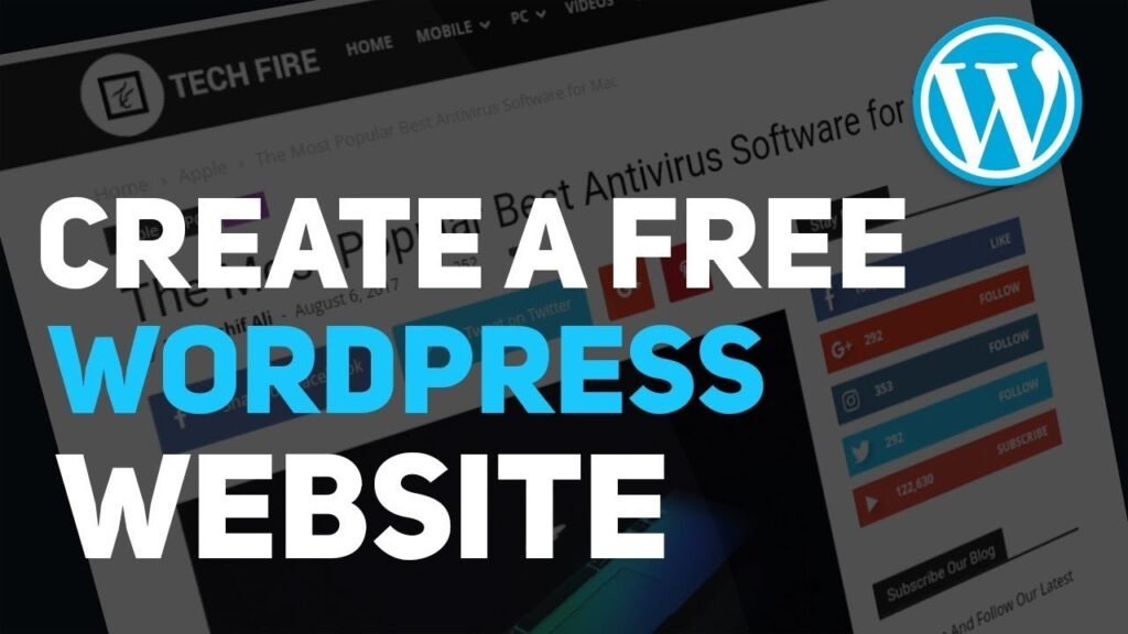 How to Create a free website on WordPress