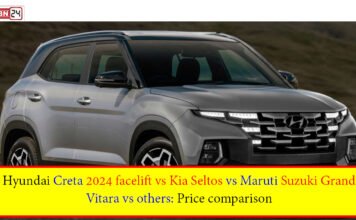 Hyundai Creta 2024 facelift vs Kia Seltos vs Maruti Suzuki Grand Vitara vs others