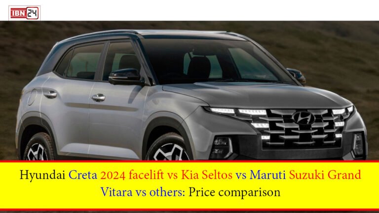 Hyundai Creta 2024 facelift vs Kia Seltos vs Maruti Suzuki Grand Vitara vs others