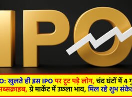 IPO: खुलते ही इस IPO पर टूट पड़े लोग, चंद घंटों में 4 गुना सब्सक्राइब, ग्रे मार्केट में उछला भाव, मिल रहे शुभ संकेत