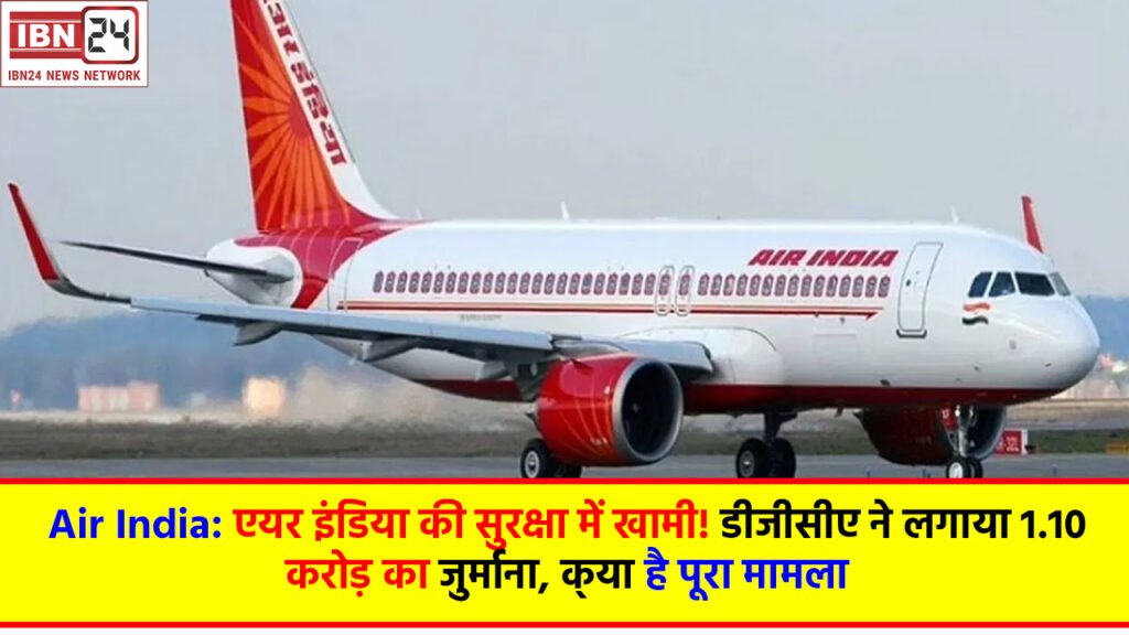 Air India: एयर इंडिया की सुरक्षा में खामी! डीजीसीए ने लगाया 1.10 करोड़ का जुर्माना, क्या है पूरा मामला