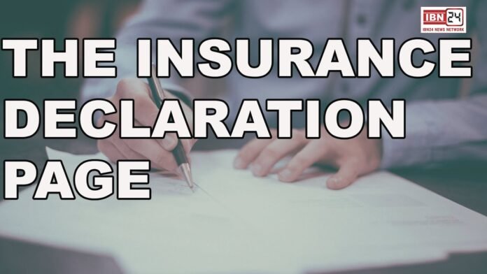 insurance declaration page