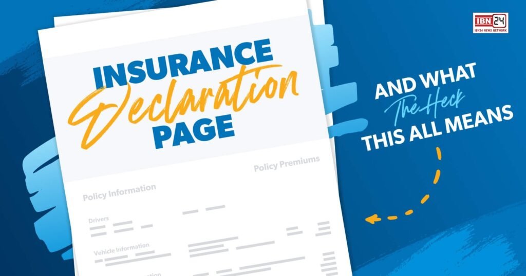 insurance declaration page