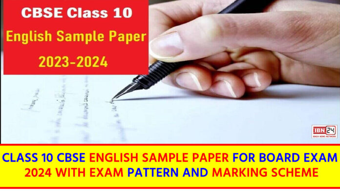 CBSE Class 10 English Sample Paper