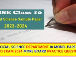 CBSE Class 10 Social Science Sample Paper