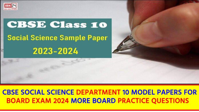 CBSE Class 10 Social Science Sample Paper