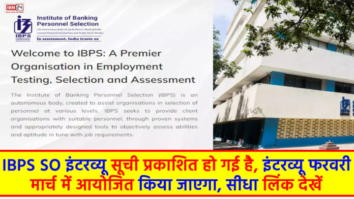 IBPS SO Interview