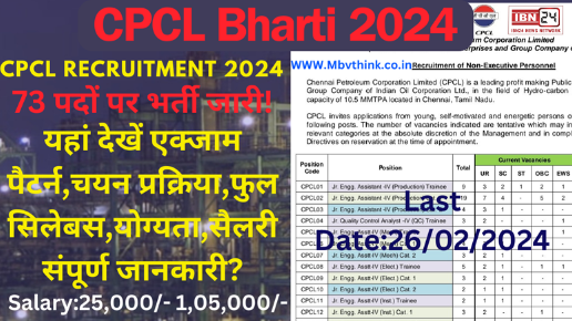 CPCL Recruitment 2024 