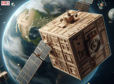 World's first wooden satellite
