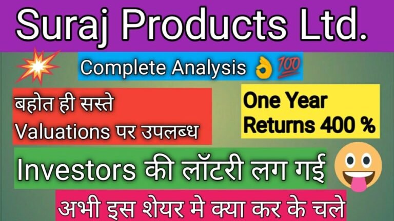 Suraj Products Share Price: 10 रुपए का शेयर 4 साल में 477 रुपए का, 1 लाख रुपए के बन गए 47 लाख रुपए ! क्या आप करेंगे निवेश ?