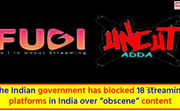 18 streaming platforms blocked