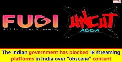 18 streaming platforms blocked
