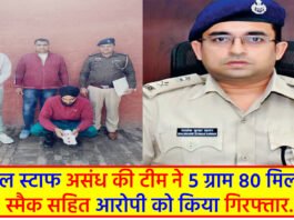 Accused along with smack arrested