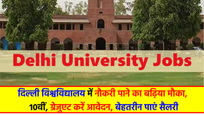 DU Recruitment 2024