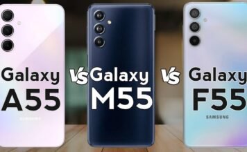 Samsung Galaxy M55 and Galaxy F55