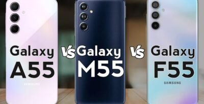 Samsung Galaxy M55 and Galaxy F55