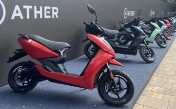 New Launch Ather 450X Electric Scooter