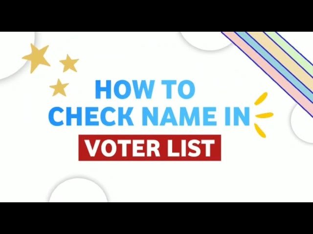 How to check your name in the Voter List