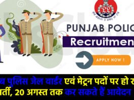 Punjab Police Recruitment