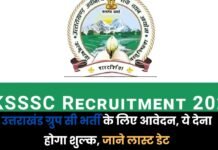 UKSSSC Group C Recruitment 2024: उत्तराखंड ग्रुप सी भर्ती के लिए आवेदन, ये देना होगा शुल्क, जाने लास्ट डेट UKSSSC Group C Recruitment 2024