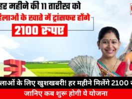 ₹2,100 Monthly Aid for Women in This State