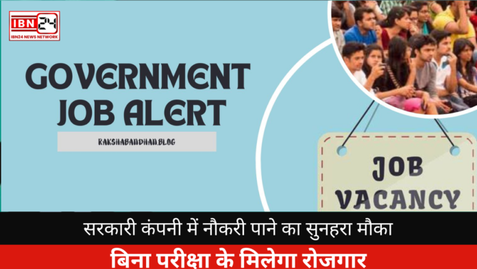 Opportunity to Get a Job in a Government Company