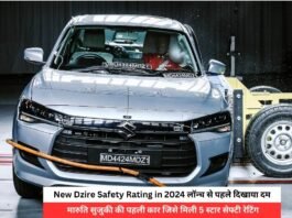 New Dzire Safety Rating in 2024