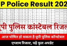 UP Police Constable Result : आज घोषित हो सकता है यूपी पुलिस कॉन्स्टेबल एग्जाम रिजल्ट, पढ़ें फुल अपडेट UP Police Constable Result
