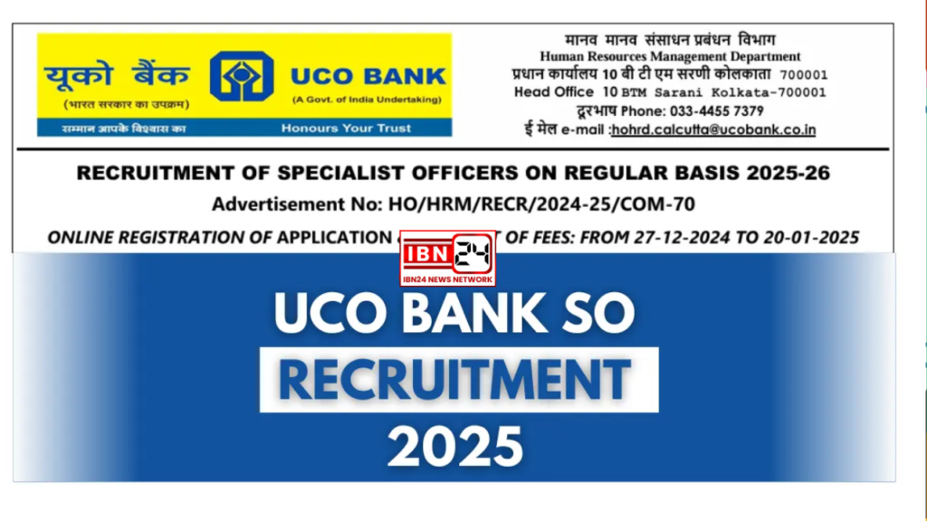 Plenty of Job Opportunities at UCO Bank