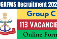 DGAFMS JOBS
