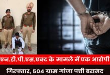 NDPS Case Shock! One Accused Arrested