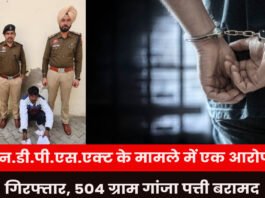 NDPS Case Shock! One Accused Arrested