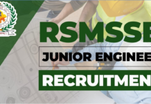 Opportunity To Get a Job in RSMSSB Vacancy