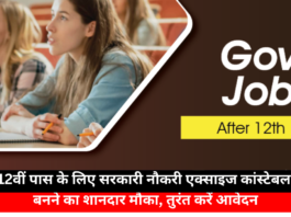 Government Jobs For 12th Pass Candidates