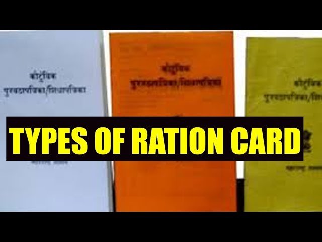Types of Ration Cards