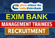 EXIM Bank Hiring Management Trainees