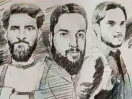 Sketches of three suspects released in Pahalgam attack