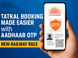 Tatkal Booking Needs Aadhaar Now