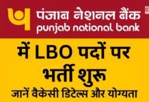 Punjab National Bank में LBO पदों पर भर्ती शुरू — जानें वैकेंसी डिटेल्स और योग्यता