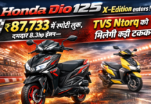 Honda Dio 125 X-Edition enters! ₹87,733 में स्पोर्टी लुक, दमदार 8.3hp इंजन—TVS Ntorq को मिलेगी कड़ी टक्कर Honda Dio 125 X-Edition enters!