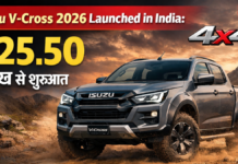 Isuzu V-Cross 2026 Launched in India