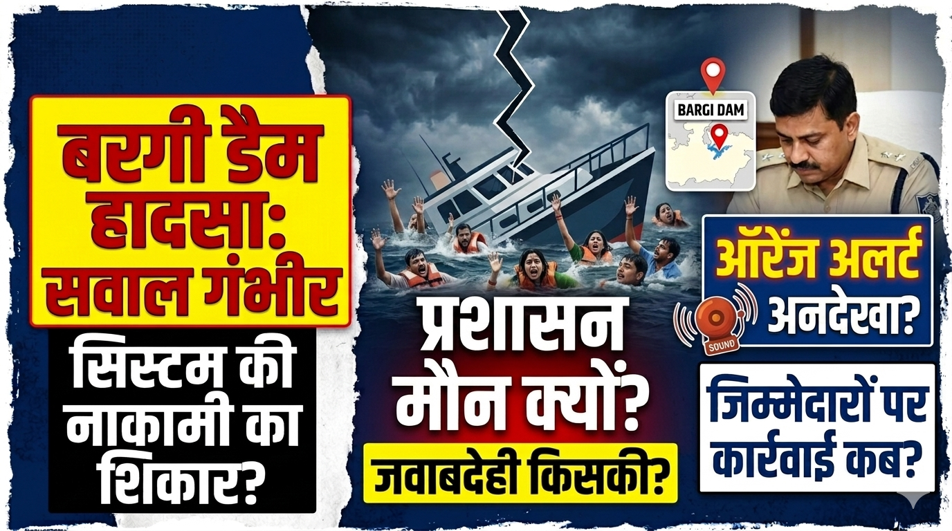 Bargi Dam Cruise Tragedy : ऑरेंज अलर्ट के बावजूद चला क्रूज़… क्या यह हादसा था या सिस्टम की लापरवाही से हुई 9 मौतें ? Bargi Dam Cruise Tragedy