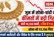 Gold & Silver Prices Fall in June 2026