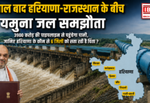 Haryana Rajasthan Yamuna Water Agreement