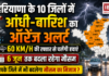 Haryana Weather Alert