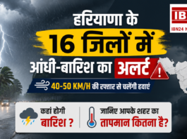 Haryana Weather Rain Alert