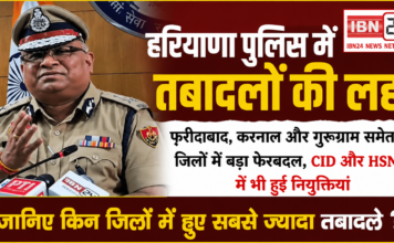 Haryana Police Transfer