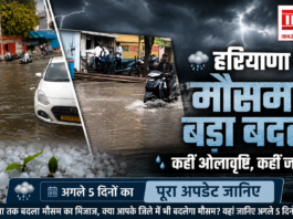 Haryana weather changed suddenly