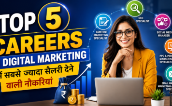 Top 5 Careers in Digital Marketing